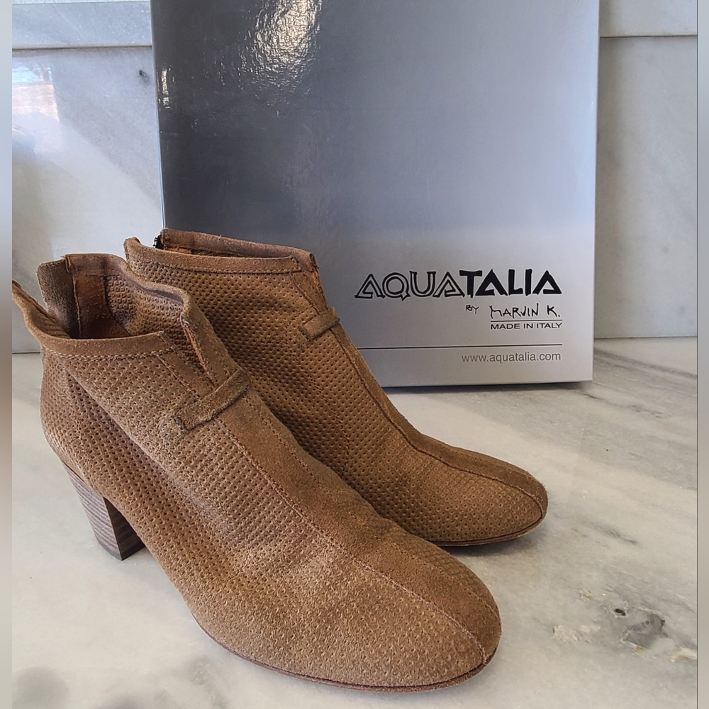Aquatalia Xcellent Suede Ankle Boots